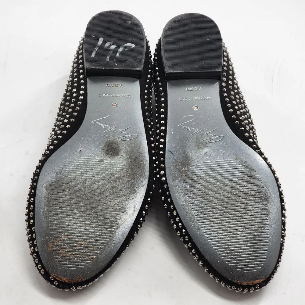 ROSS HOMMERSON Black Silver Studded Suede Flats Loafers‎ 7.5 - Picture 8 of 9